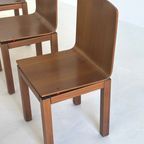Set Van 6 Minimalistische Italiaanse Vintage Eetkamerstoelen thumbnail 4