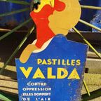 Art Deco Reclameplaat Pastilles Valda. thumbnail 2