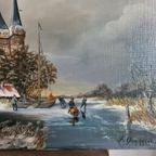 Winterlandschap - F. Overzier (1952-2014) thumbnail 11