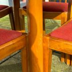 Vintage Carl Malmsten Mixed Wood Table And 4 Chairs thumbnail 7