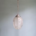 Art Deco Hanglamp In Gesatineerd Glas, 1920-30S thumbnail 4