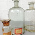 3 Grote Glazen Apotheekflessen thumbnail 4