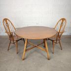 Vintage Ercol Hangoortafel Met Stoelen thumbnail 3