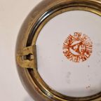 Vintage Wandbordje Koper En Porselein thumbnail 6