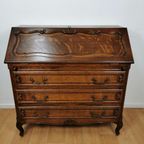 Vintage Secretaire Ladekast Bureau Buro Thuiswerkplek 215 thumbnail 4