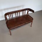 Rare Thonet Bench, Not Marked. Width 107/ Height 80 /depth 50/ Seat Hight 47 Cm thumbnail 2