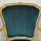 Brocante Vintage Franse Louis Xv Stoeltje, Fauteuil 304 thumbnail 10