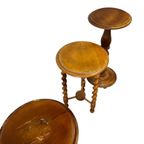 Vintage Ronde 'twisted' Bijzettafel / Plantentafel thumbnail 3
