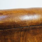 Subtiele, Cognac-kleurige Schapenleren Clubfauteuil Met Een Tijdloos Design En Correct Afgewerkt thumbnail 15