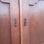 Art Deco Kastje Eiken Commode Wastafelkastje thumbnail 7