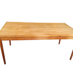 Vintage, Teakhouten Uitschuifbare Eettafel Xl thumbnail 6