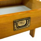 Vintage Bureau Werkplek Compact Jaren 60 Pinewood Grenen thumbnail 5