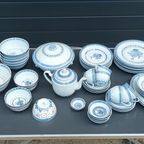 Chinees Rijstkorrel Servies Porselein Jaren 50 thumbnail 2