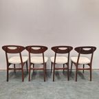 Nieuw Bekleed ! Deense Stoelen Set Van 4 Vintage Stoelen thumbnail 2