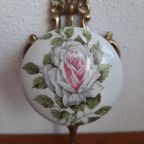 Vintage Italiaanse Haak Messing Met Porselijn thumbnail 9
