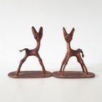 2 Vintage Houten Hertjes Bambi Hertje thumbnail 2