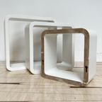 Set Van 3 Kubusvormige Wandkastjes, 1990’s thumbnail 6