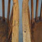 Geweldige Set Van 6 Antieke Engelse Windsor Stickback Chairs Uit De 19e Eeuw thumbnail 9