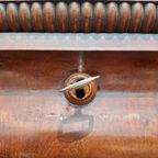 Antieke Vintage Biedermeier Kast, Meidenkast, Mahonie thumbnail 13
