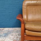 Vintage Fauteuil Met Voetenbank, Deens Design thumbnail 15