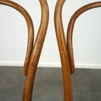 Leuke Set Van 2 Bruine Vintage Thonet/ Bistro Stoelen Met Gevlochten Zittingen thumbnail 8