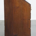 Tijdloze En Charmante Antieke Engelse Eikenhouten Secretaire/ Ladekast Met Een Mooi Interieur thumbnail 14