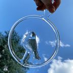 Kosta Glazen Raamhanger / Suncatcher Van Een Vogel, Scandinavisch Glas thumbnail 4