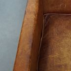 Prachtige, Karaktervolle En Unieke Luxe Schapenleren Art Deco Design Fauteuil/ Armchair thumbnail 15