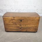 Grote Antieke Houten Kist thumbnail 2