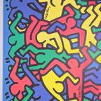 Xl Vintage Keith Haring ’86 Art Poster Ikea 2004 Rare thumbnail 6