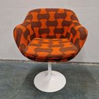 Jaren 70 Tulpstoel Oranje Fauteuil Spaceage Stoel thumbnail 10