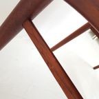 5 Vintage Teakhouten Stoelen Nieuw Gestoffeerd Teddy Deens thumbnail 13