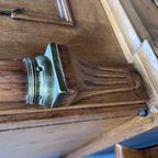 Prachtig Antiek Eiken Kabinet, 4 Deurs Kast, 221 Cm Hoog En 150 Breed thumbnail 13