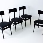 Set Of Four Black S3 Chairs thumbnail 5