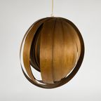 Mid Century Modern - Moon Lamp - Verner Panton Stijl - Teak - 60'S thumbnail 5