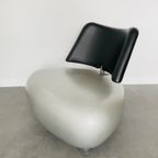 Unieke Leolux Pallone Fauteuil Zwart Zilvergrijs thumbnail 11