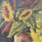 H. Verdijck - Stilleven Met Zonnebloemen thumbnail 1