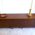 Mooie Vintage Palissander Lowboard Tv Kast Dressoir 249 Cm thumbnail 2