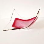 Vintage Murano Schaal Roze Glazen Schaal thumbnail 3