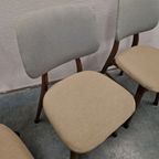 Set Van 3 Vintage Eetkamerstoelen Vintage Stoelen Teakhout thumbnail 7