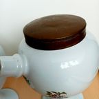Set 2 Oude Apotheker Potten Met Koper Deksels thumbnail 2