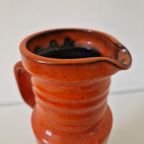 Vintage Oranje Vaas Keramieke Vinrage Vaas Jaren 60 thumbnail 5