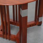 Mooie Ronde Schuitema Bijzet/salontafel Uit De Decoforma Serie In Art Deco Stijl thumbnail 11