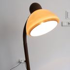 Vintage Herda Vloerlamp Bruin Met Mushroom Kap, Amsterdam Jaren '60/'70 thumbnail 3