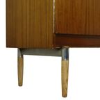 Vintage Mid Century Highboard Kast Lade En Deuren Teak Fineer 200Cm thumbnail 18