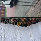 Engelse Facet Geslepen Spiegel Met Bloemendecoraties, 76 Cm Breed thumbnail 1