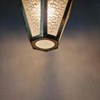 Vintage Messing Franse Hal Lamp thumbnail 3