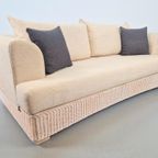 Japandi Dolcefarniente Leda Rotan Linnen Bank By Dfn Italia thumbnail 12