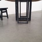 Grote Messing Tafel Ovaal Modulair - Ruw Staal thumbnail 2
