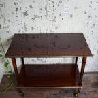 Vintage Formica Messing Bar-Cart/Serveerwagen/Trolley 60'S thumbnail 2